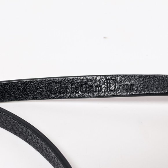 SOLD Dior Crystal Leather Logo Bracelet / Necklace - Picture 4 of 6